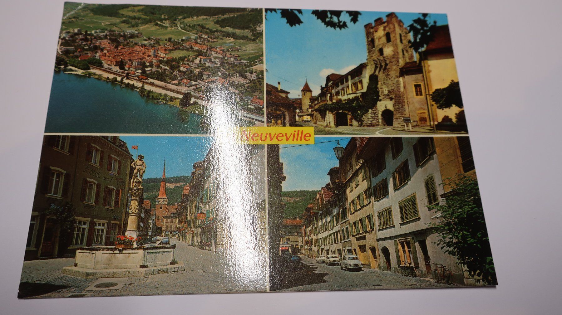 Ansichtskarten: La Neuveville Multivues 1976 – Gebraucht aus Cormoret von Pascalll2001 1