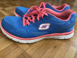 Skechers Damen Schuhe Gr. 39 blau/pink, wenig getragen! (53)