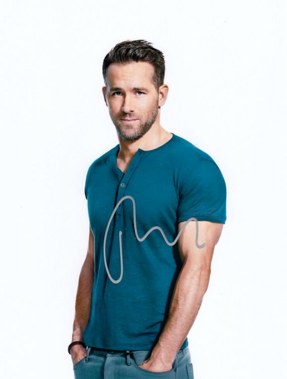 Original Autogramm von Ryan Reynolds 20x25cm (Neu (gemäss Beschreibung ...