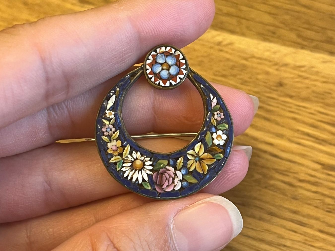Broschen & Nadeln: Millefiori Mikromosaik Brosche – Gebraucht aus Zürich von vintage_for_you