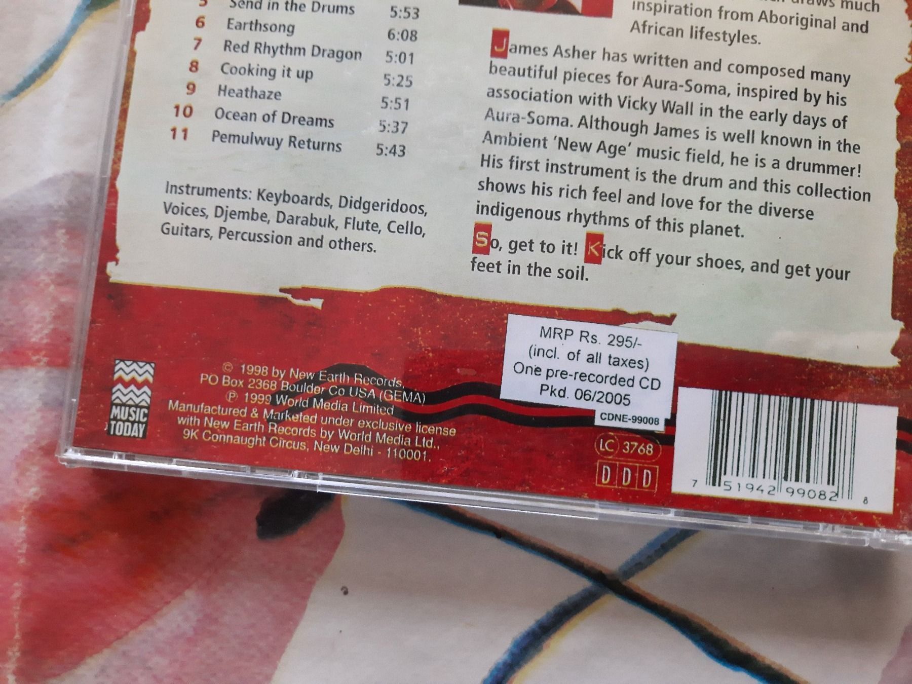 CD: CD - James Asher - Feet in the soil – Usato da Pully venduto da bro_n52j 3