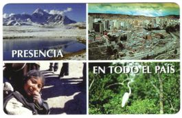 Bolivien - seltene ungebrauchte Telefonkarte