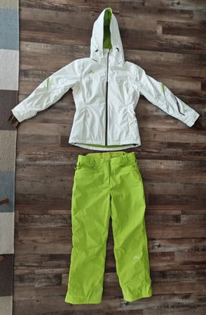 Skidress Damen Powderhorn weiss grün Gr. M