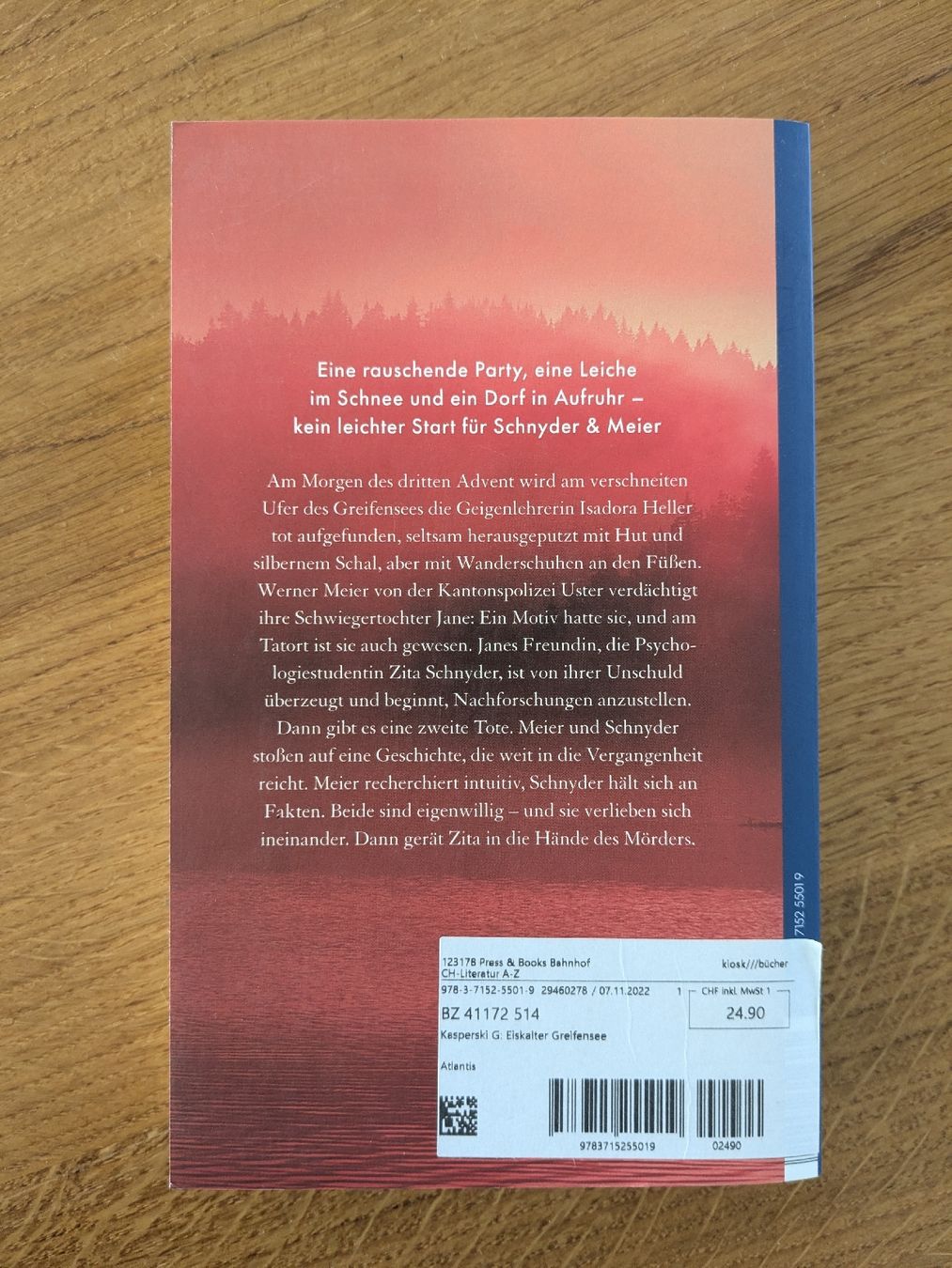 Libri: Eiskalter Greifensee - Gabriela Kasperski – Usato da Wohlen AG venduto da merkur0300 1