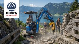 Rippa R13 Pro - Raumwunder Minibagger 1,3T KUBOTA Diesel NEU