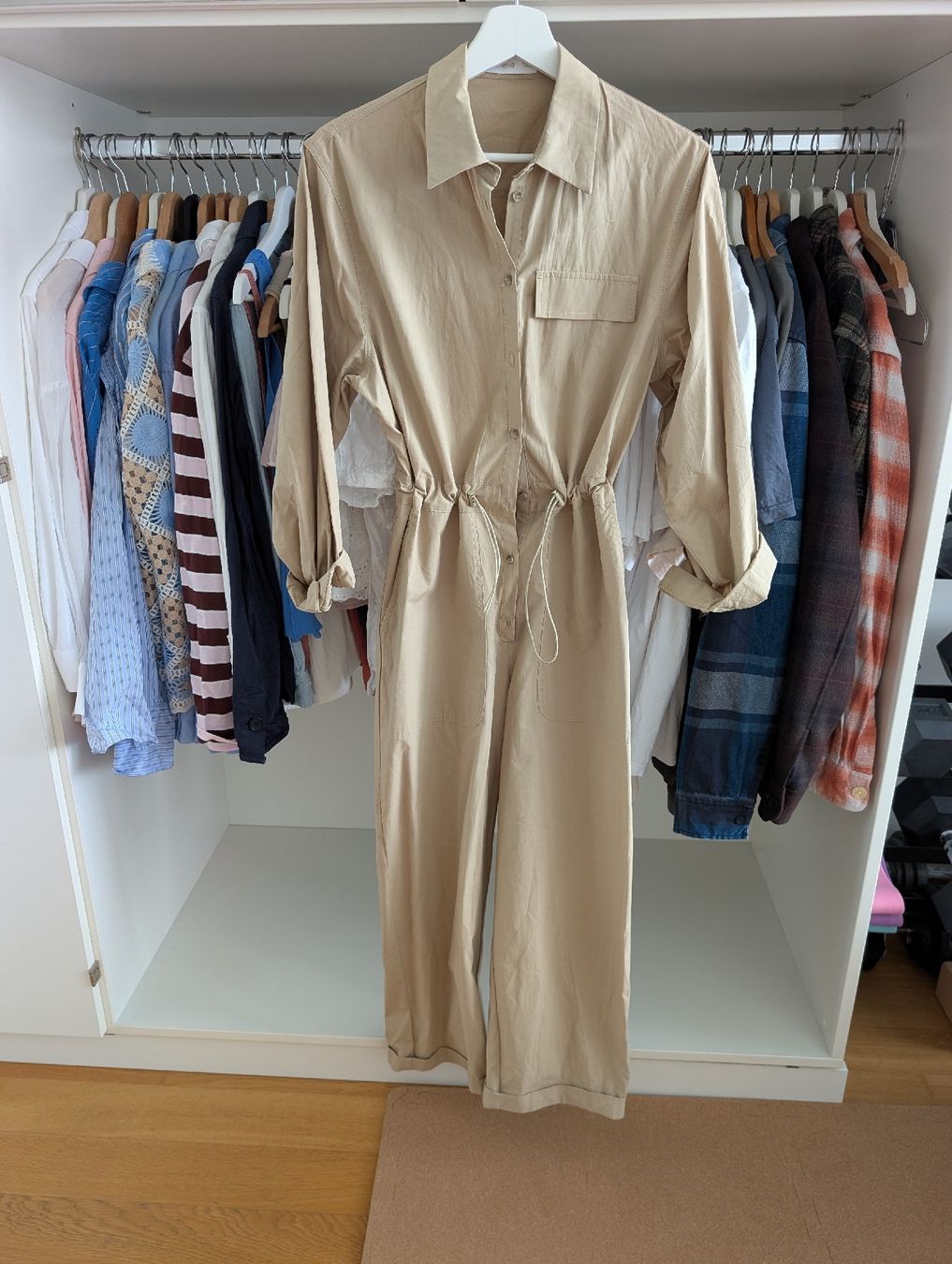 Mango Tute: Mango cotton jumpsuit beige in size XS – Nuovo (secondo la descrizione) da Wilen b. Wollerau venduto da Amessa 1