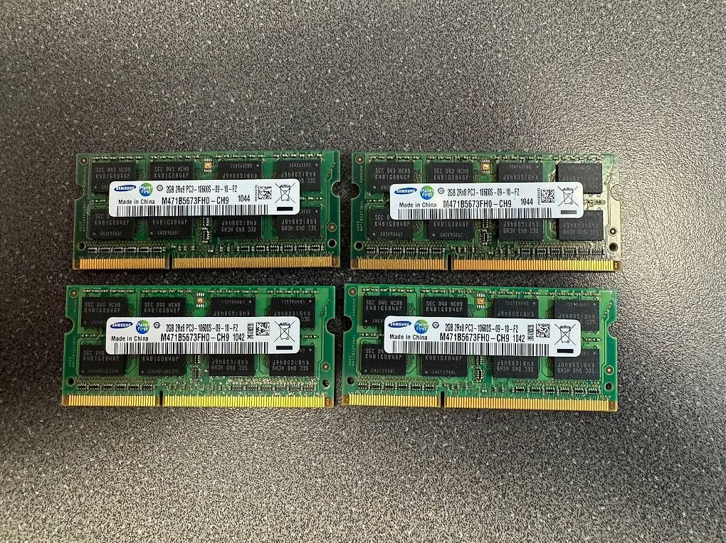 Memoria / RAM: 4x Samsung 2GB DDR3  – Usato da Zäziwil venduto da doopp25
