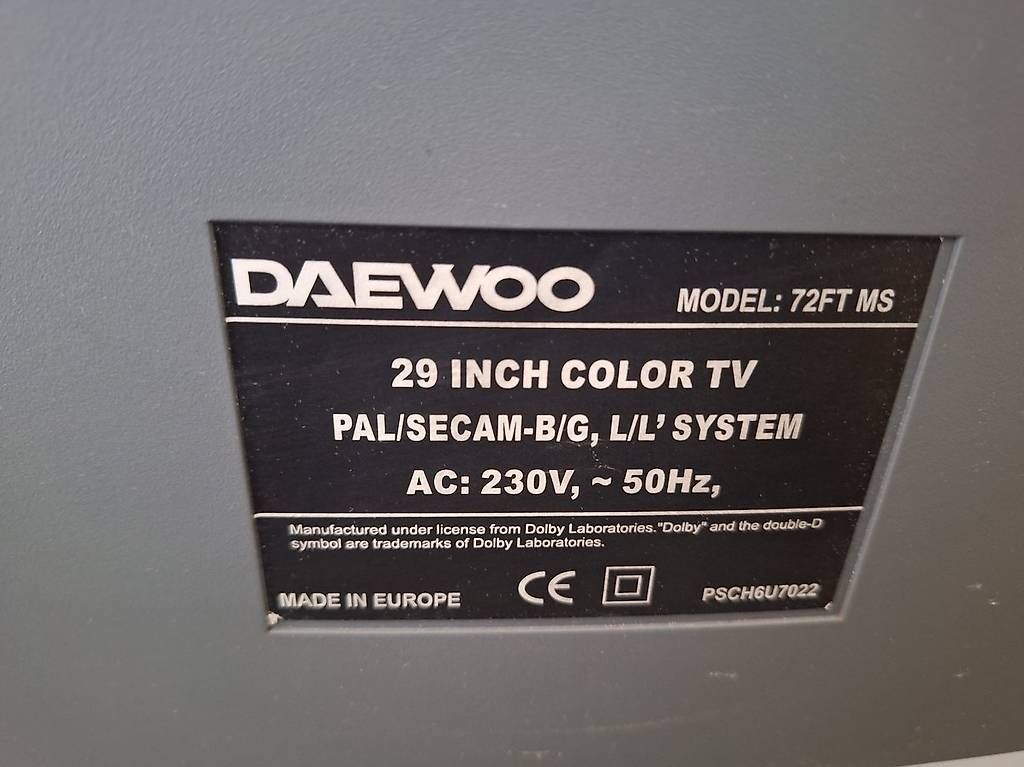 Fernseher: Daewoo 72FT MS  CRT da 29 pollici – Gebraucht aus Obfelden von mil_2tgr 1