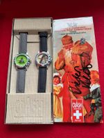 2 seltene Crash Swiss Recycler Uhren Weihnachten