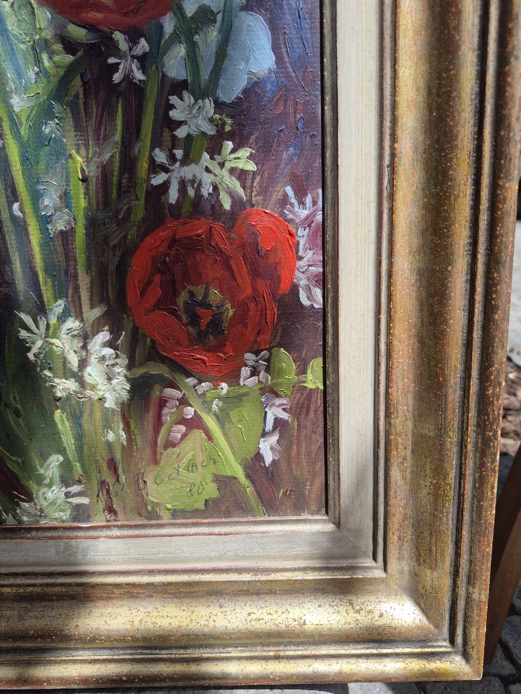 Tableaux: Ölbild von Paul Bodmer. Mohnblumen. – D'occasion à Schaffhausen par Caroline_Stein 4