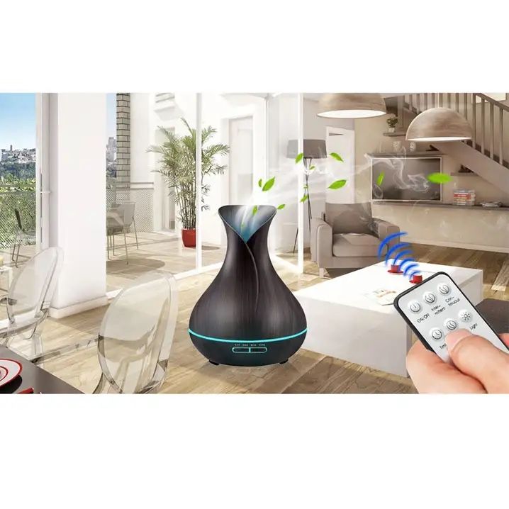 Diffusori di oli essenziali: Aroma Diffuser Ultraschall mit LED Licht 550ml Holz Optik – Usato da Bütschwil venduto da hagy89 3