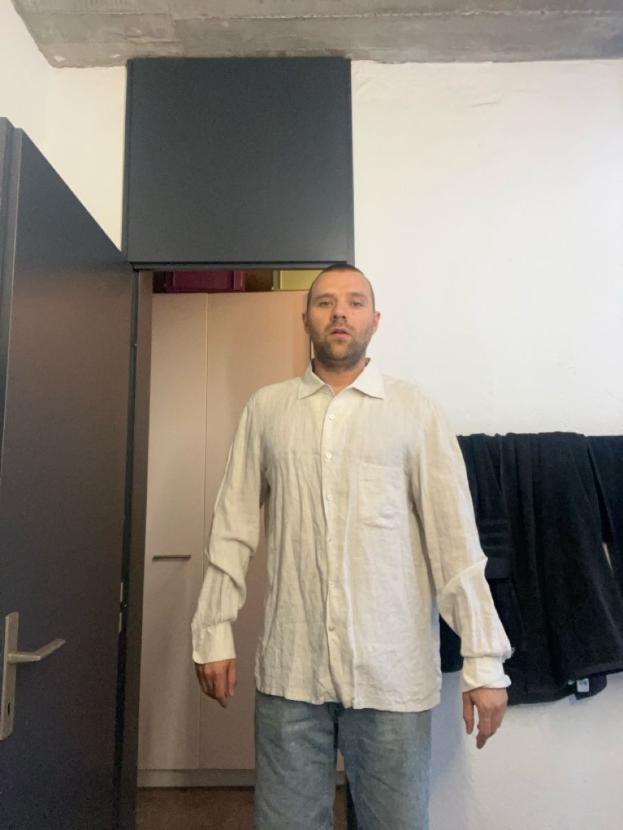Kiton Camicie: Kiton Hemd Shirt 41 XL Leinen – Usato da Gockhausen venduto da Turmfalken 1