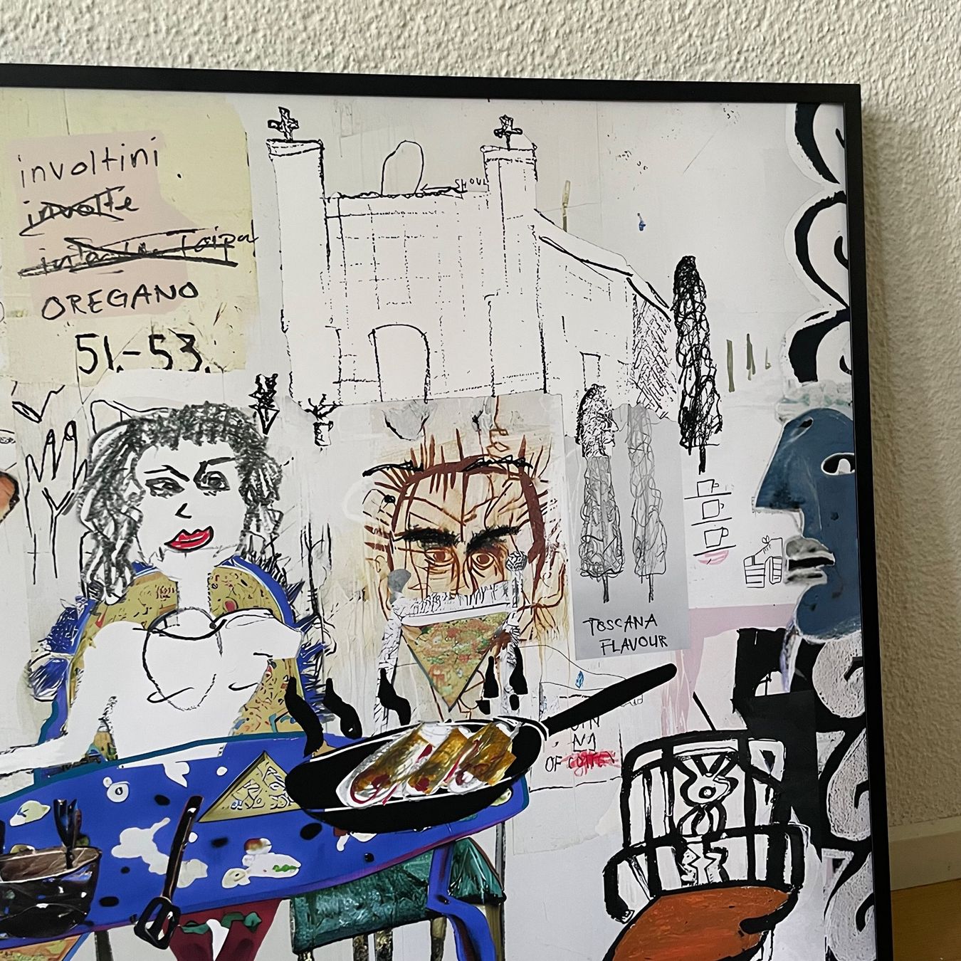 Poster & Bilder: Toscana Taverna Moderne Kunst Art Brut Bild Expressionismus – Neu (gemäss Beschreibung) aus St. Niklausen LU von Stefan_Bammert_Art 2