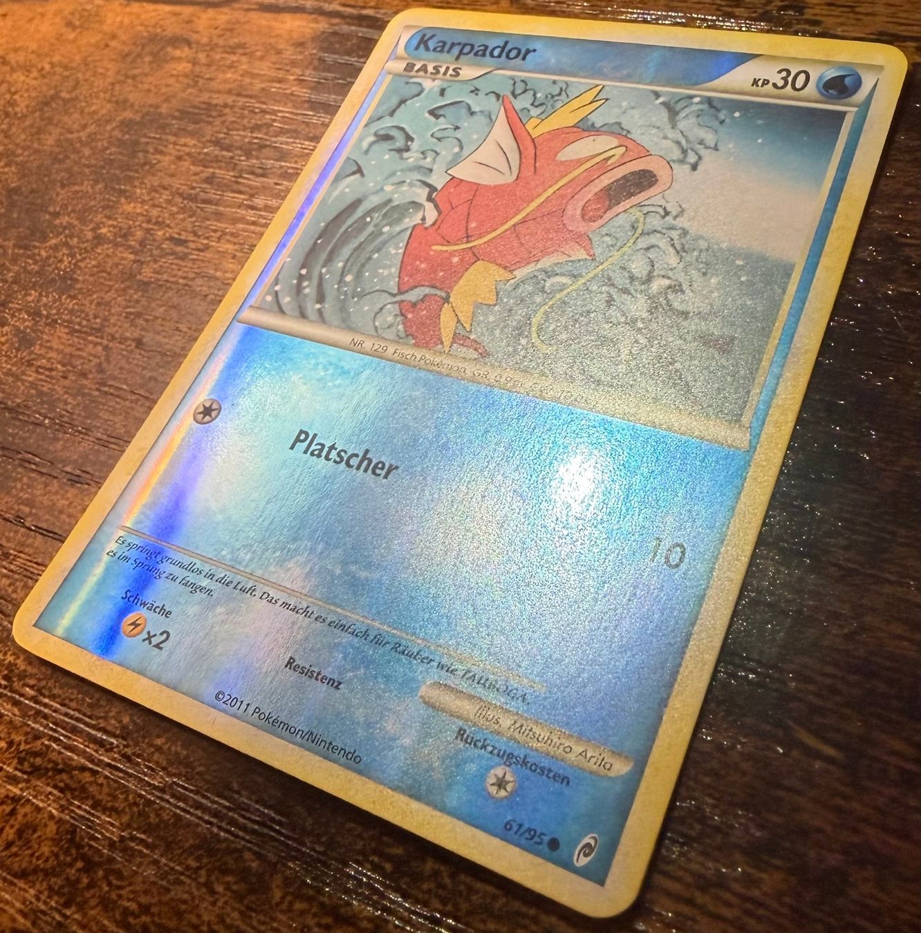 Pokémon Carte collezionabili: Karpador Reverse Holo 61 – Usato da Zürich venduto da PEACECOCOON 1