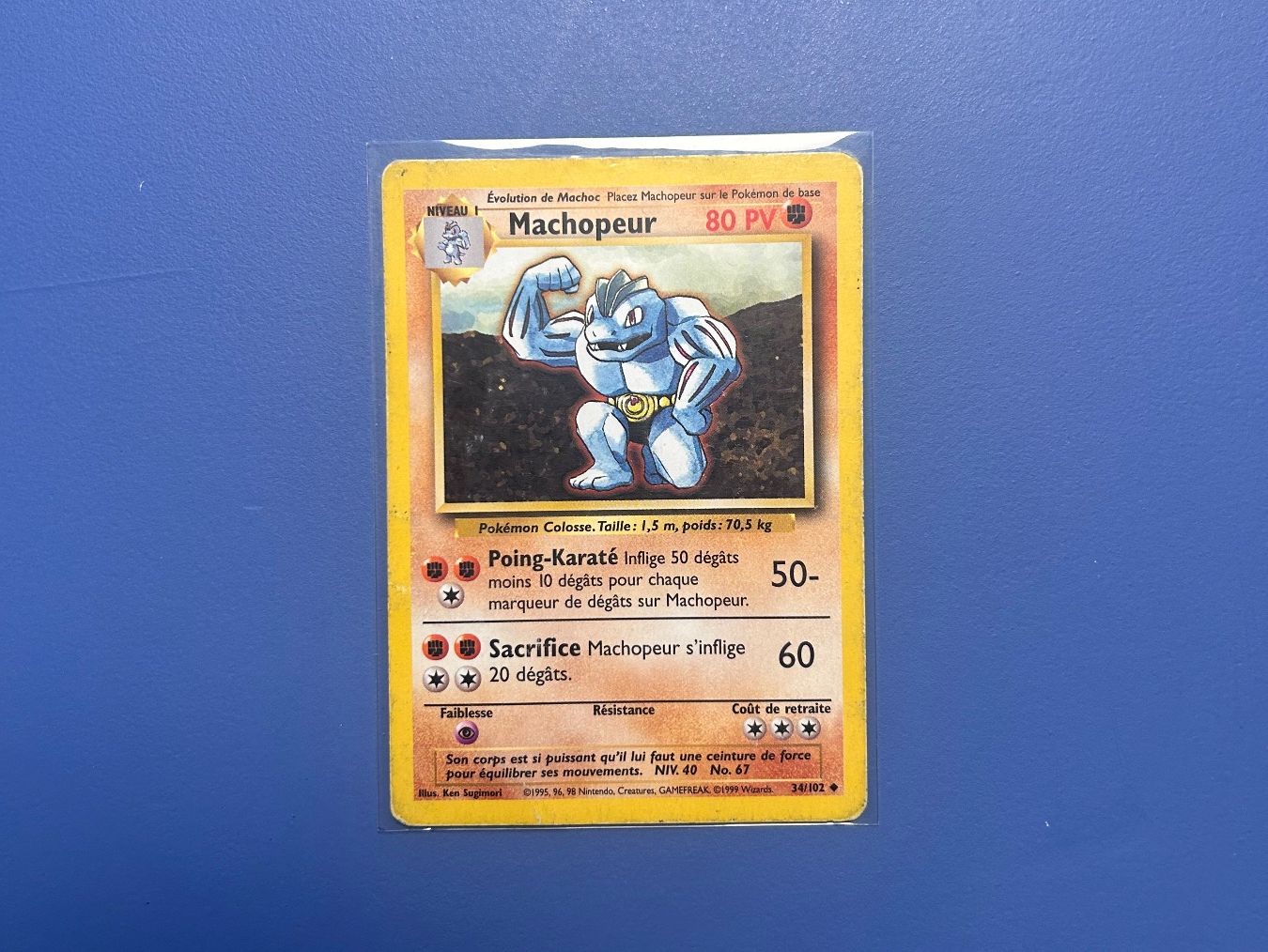 Pokémon Carte collezionabili: Pokémon Machopeur 34/102 Set de base FR – Usato da Schlieren venduto da happymerchant64