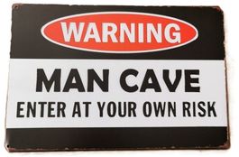 MAN CAVE - Blechschild  (neu, OVP)