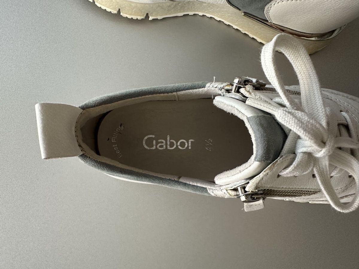 Gabor Scarpe da donna: Gabor Schuhe Sneaker, Leder, weiss, Grösse 37.5 – Usato da Wohlenschwil venduto da Richard2011 5
