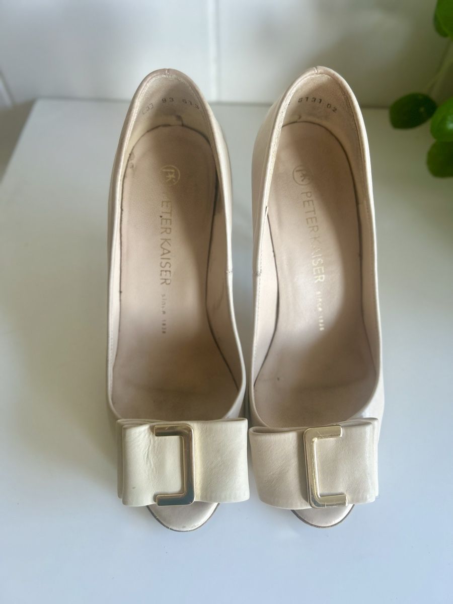 Kaiser Scarpe da donna: Escarpins Peter Kaiser crème, taille 36, 100% cuir – Usato da Carouge GE venduto da Emilynette 1