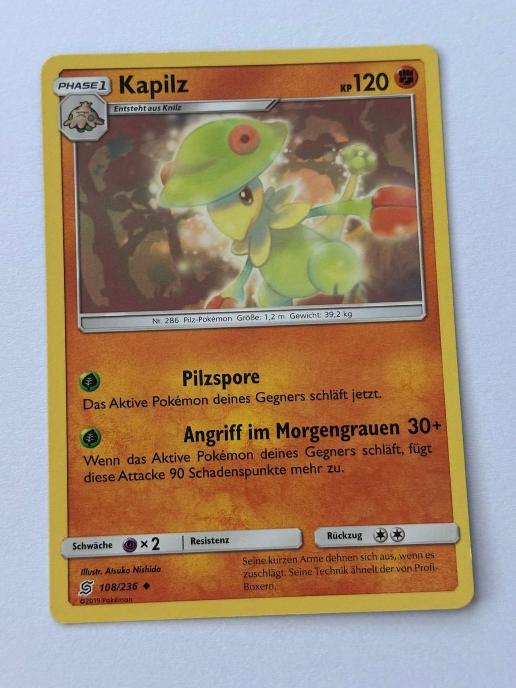 Pokémon Carte collezionabili: Pokemon-Karte Kapilz 108/236 – Usato da Herisau venduto da Seyashop1