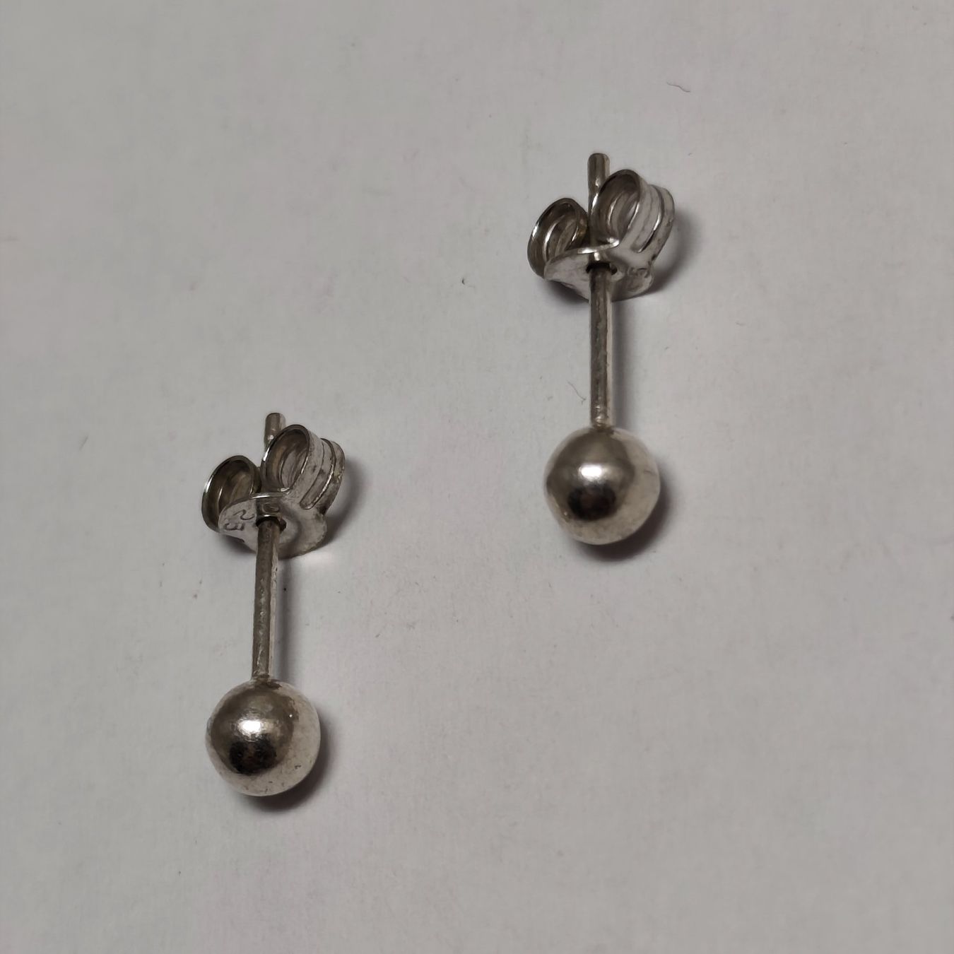 Boucles d'oreille: Vintage Silver silber Stud Earrings Boucles d'Oreilles #A4 – D'occasion à Châtelaine par Tropic.Watch2 4