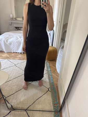Skims, Robe moulante noire, taille L/6, idéale pour l'été!