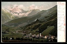 AK Elm, Panoramablick mit Hausstock