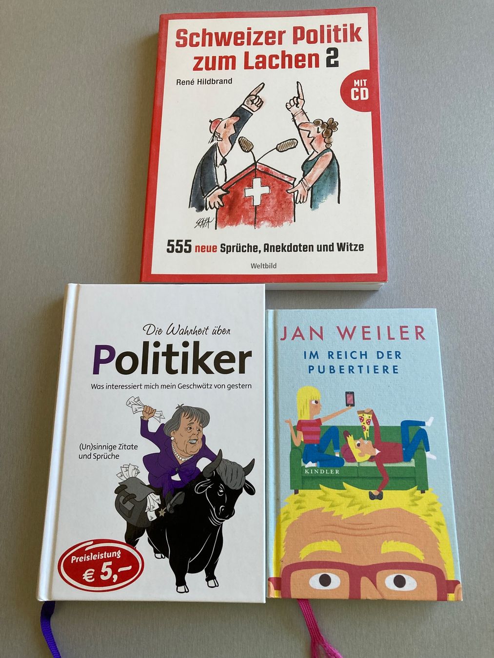 Bücher: 3 Lustige Bücher zum schmunzeln – Gebraucht aus Wald ZH von Liedermacher