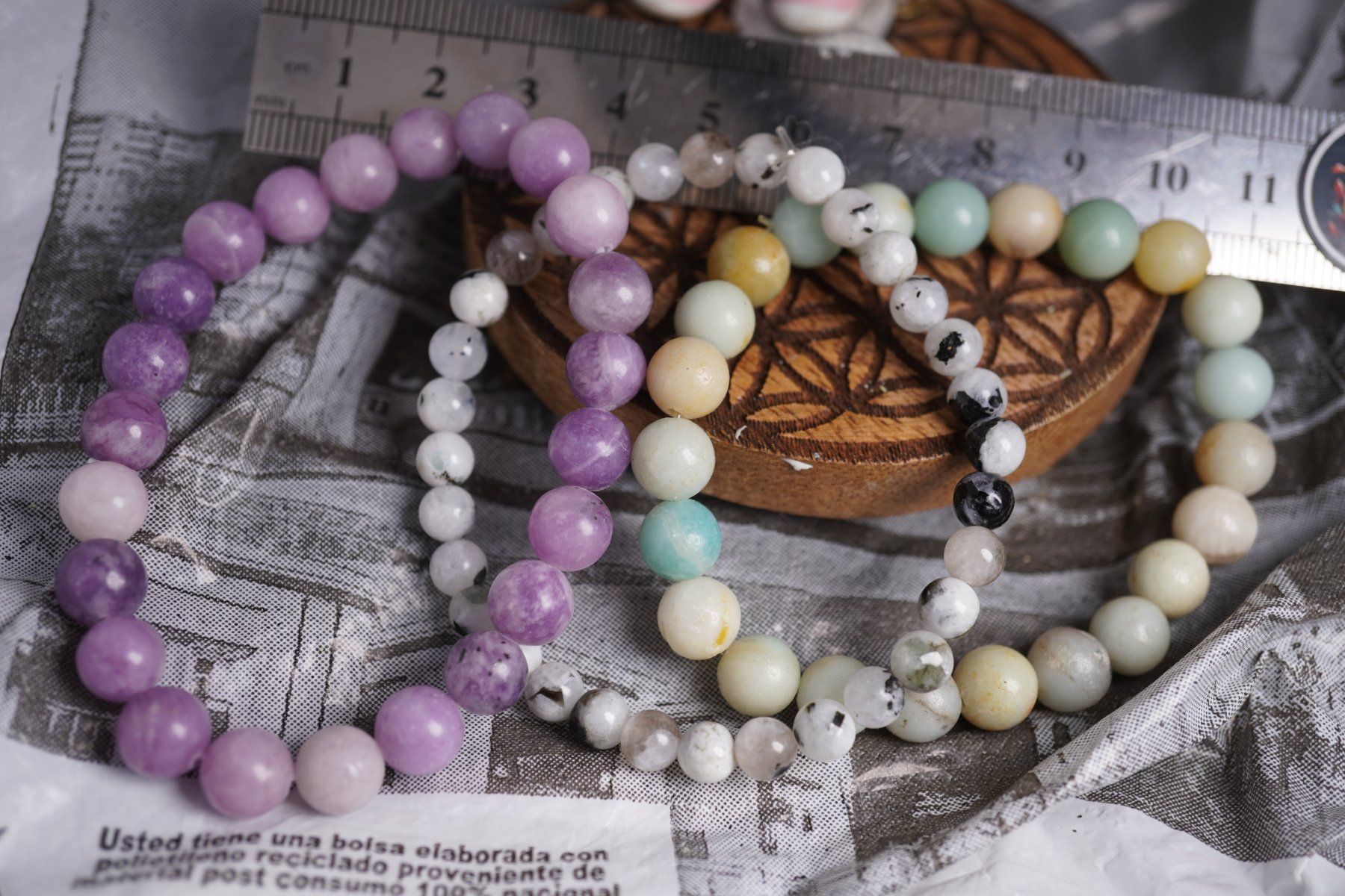 Minerali & Pietre curative: 3 x  Kugel Armbänder    ab 1.-      (Räumung!) – Nuovo e nell'imballaggio originale da Eschenbach SG venduto da topstone 1