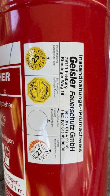 Feuerlöscher: Feuerlöscher 6kg ABC Pulver – Neu (gemäss Beschreibung) aus Biel/Bienne von Tbachi 1