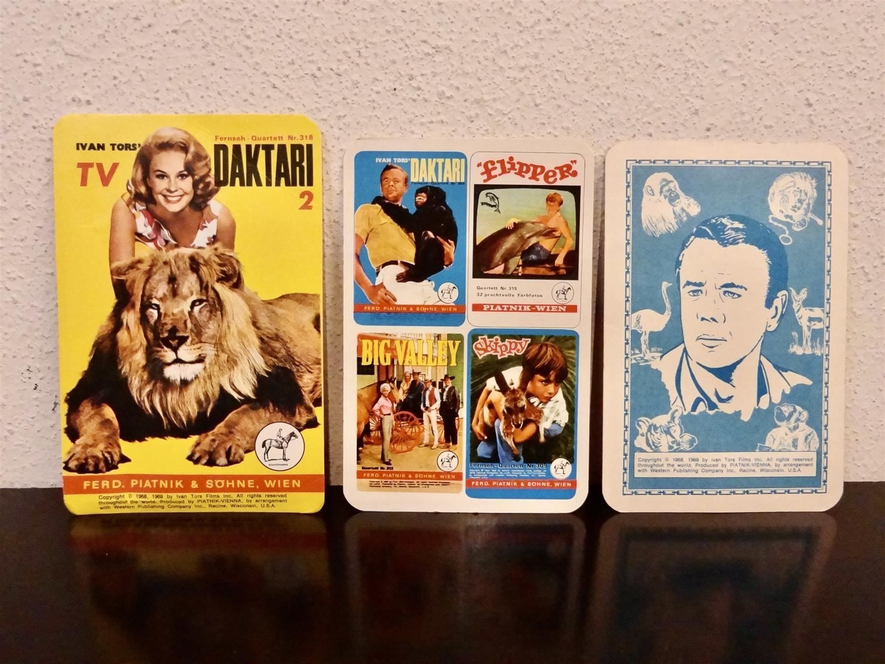 Giochi: schönes altes Quartett DAKTARI 2 – Usato da Kerzers venduto da wisaundso 2