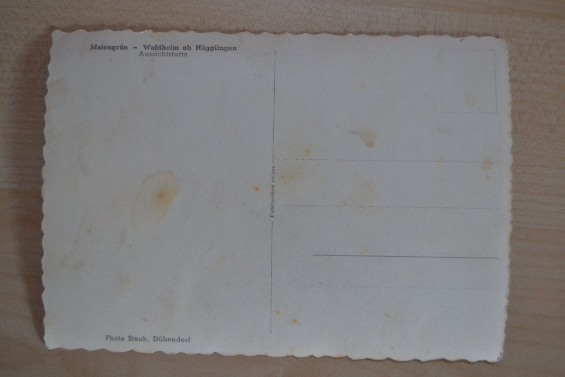 Cartoline postali: AK Maiengrün Waldheim ob. Hägglingen AG – Usato da Beinwil am See venduto da kajak55 1