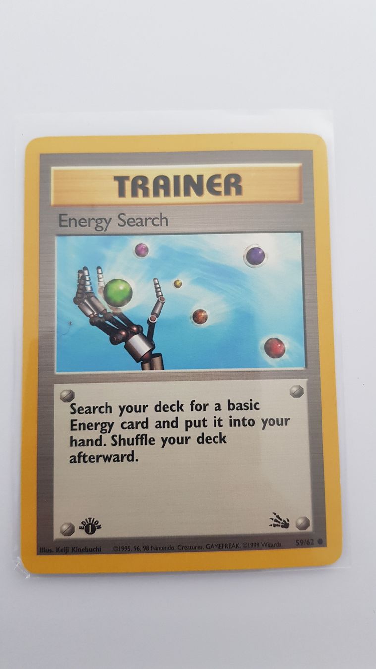 Pokémon Sammelbilder & Trading cards: Fossil - 59 - Energy Search (1st Edition) – Gebraucht aus Neuchâtel von bilao
