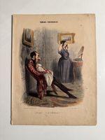 Antike Litho Honoré Daumier 1839 