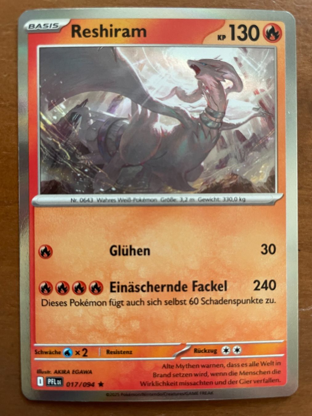 Pokémon Carte collezionabili: Pokemon Reshiram Holo (Versand gratis) – Nuovo (secondo la descrizione) da Chur venduto da Angerson