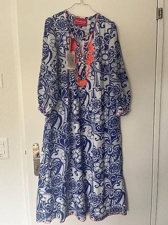 Tolles Strandkleid in blau-weiss NEU Grösse 38
