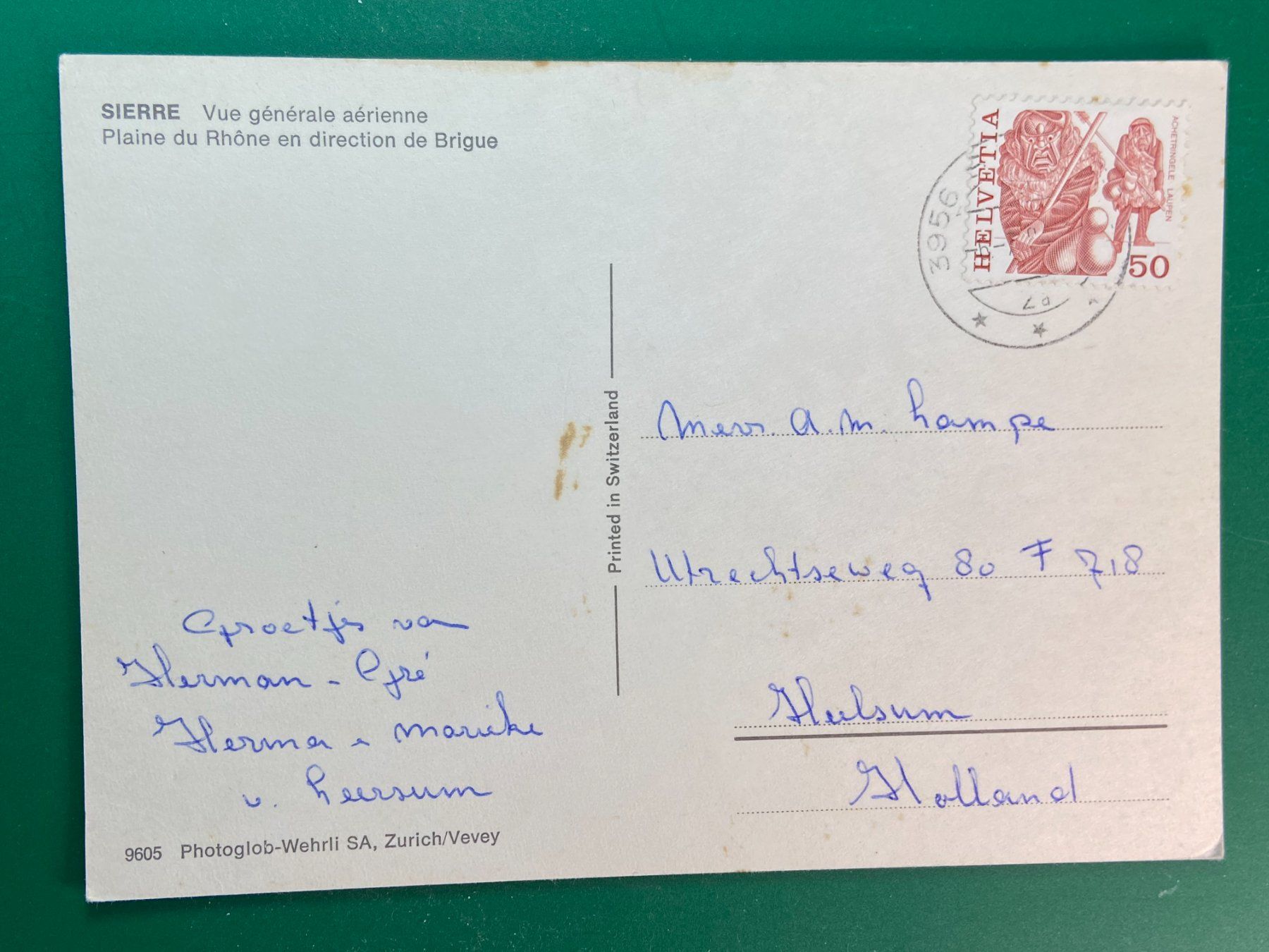 Cartoline postali: Sierre - Siders - Flugaufnahme – Usato da Steg VS venduto da danwer74 1