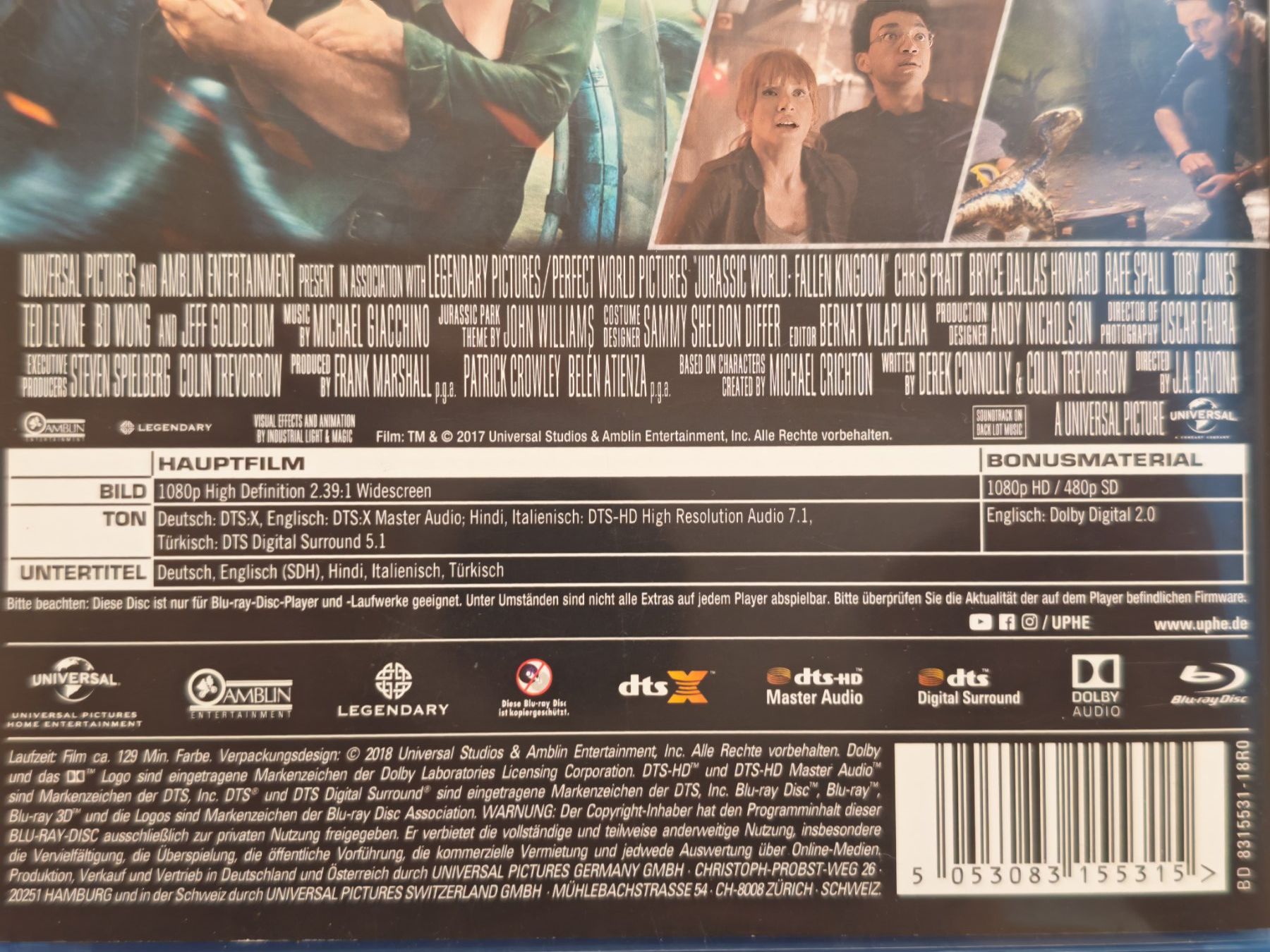 Tutti i DVDs: Jurassic World - Das gefallene Königreich – Usato da Liestal venduto da Kratzilla 3