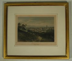 Kolorierter Stich von Heiden