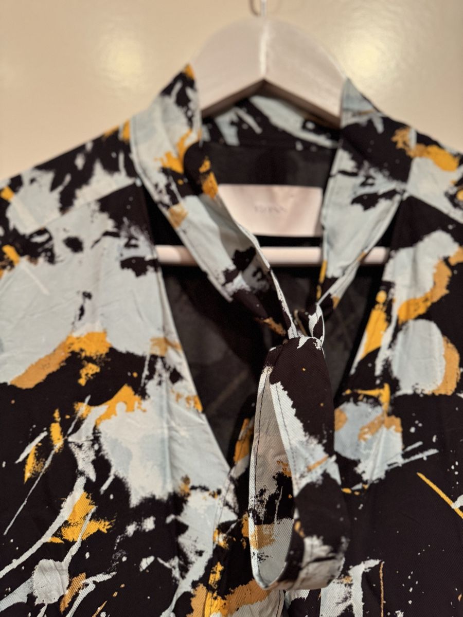 Hugo Boss Kleider: Hugo Boss patterned dress, size 36, short sleeves – Gebraucht aus Turbenthal von elizameise 3