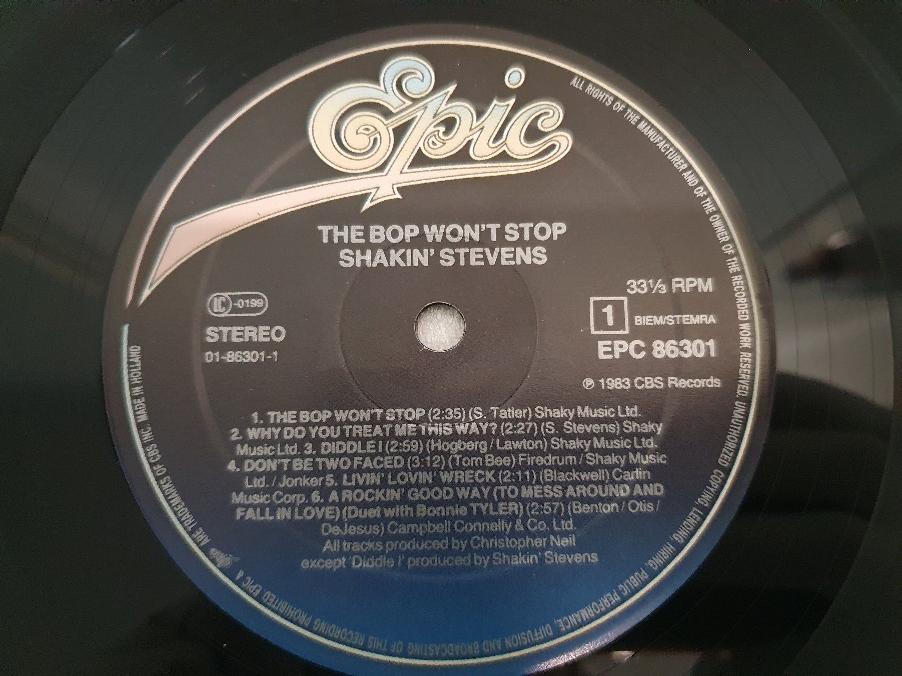 Dischi in vinile: Shakin' Stevens – The Bop Won't Stop – Usato da Uster venduto da Vinyl-Leidenschaft 5