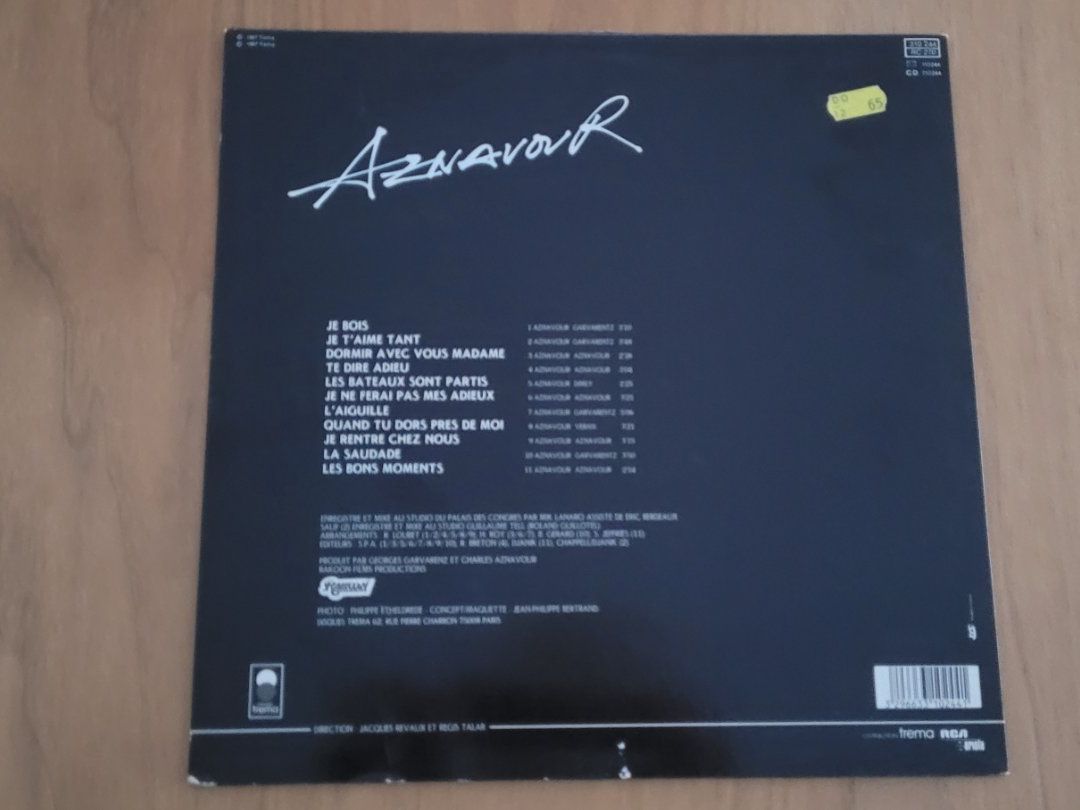 Dischi in vinile: LP  Charles Aznavour – Usato da Martigny venduto da MZ-67 1