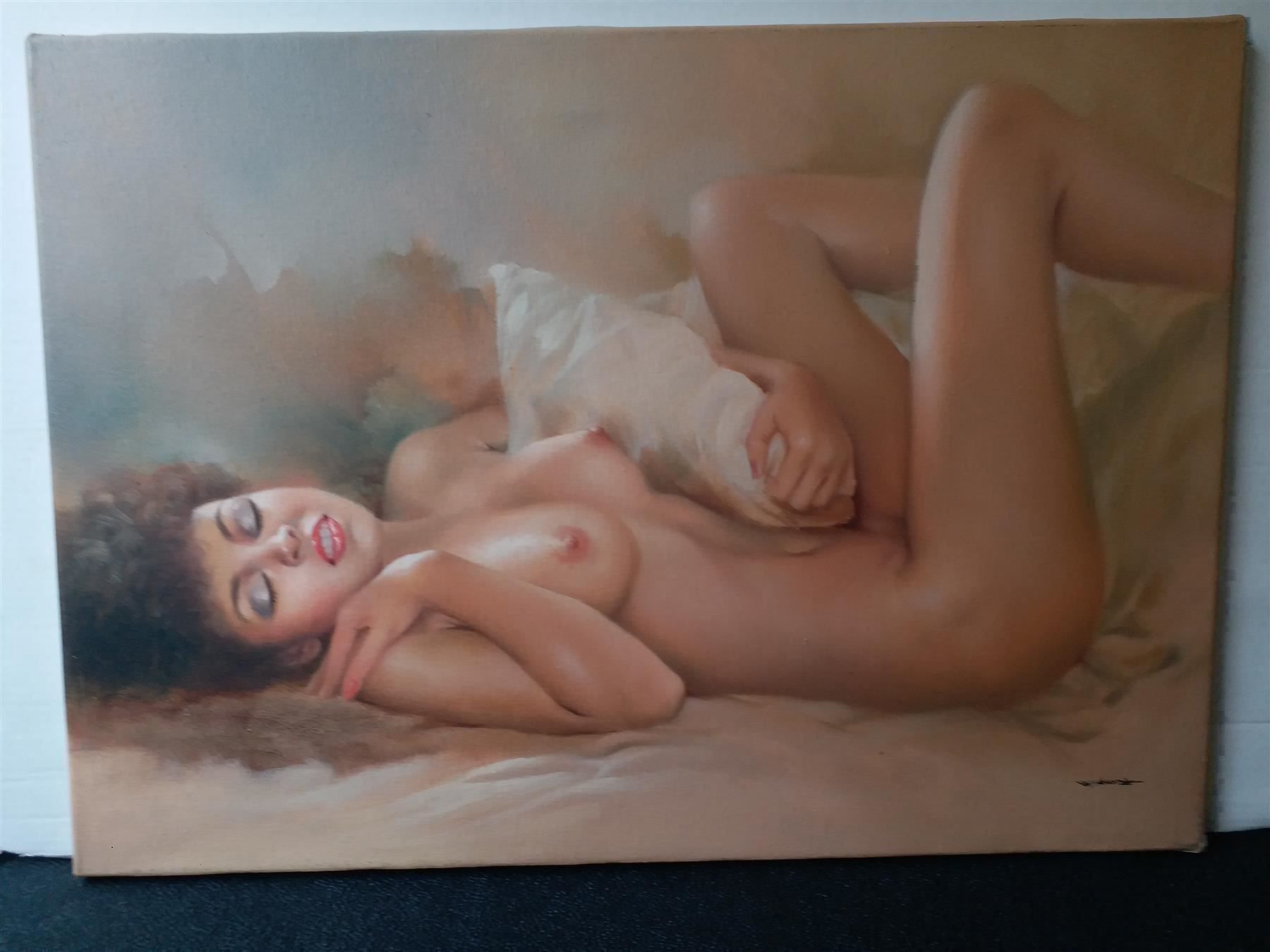 Dipinti: Busdee "Akt-Studie" Gemälde Original – Usato da Zürich venduto da Galerie-Kunst