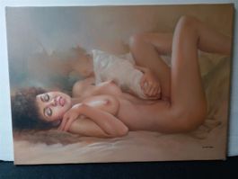 Busdee "Akt-Studie" Gemälde Original