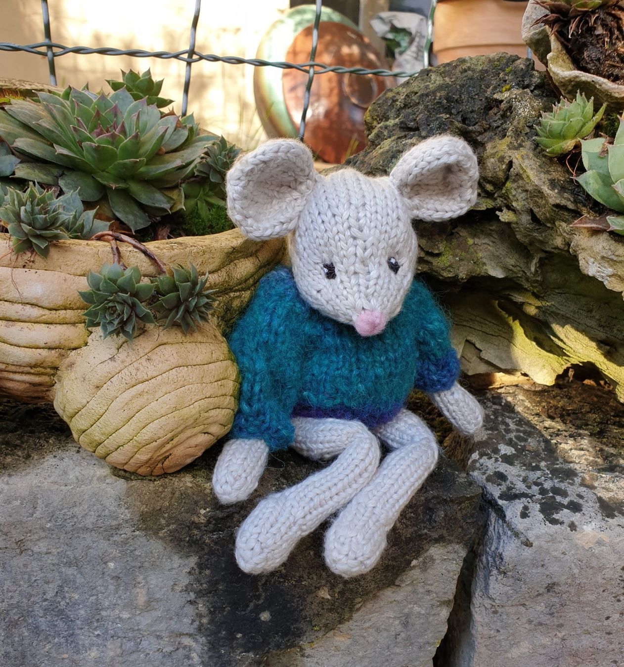 Tutte le decorazioni: Maus im Pullover gestrickt retro vintage Stil handmade – Nuovo (secondo la descrizione) da Gelterkinden venduto da Macrameed 2