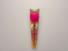 Haarnadel Pink Feder Unbenutzt