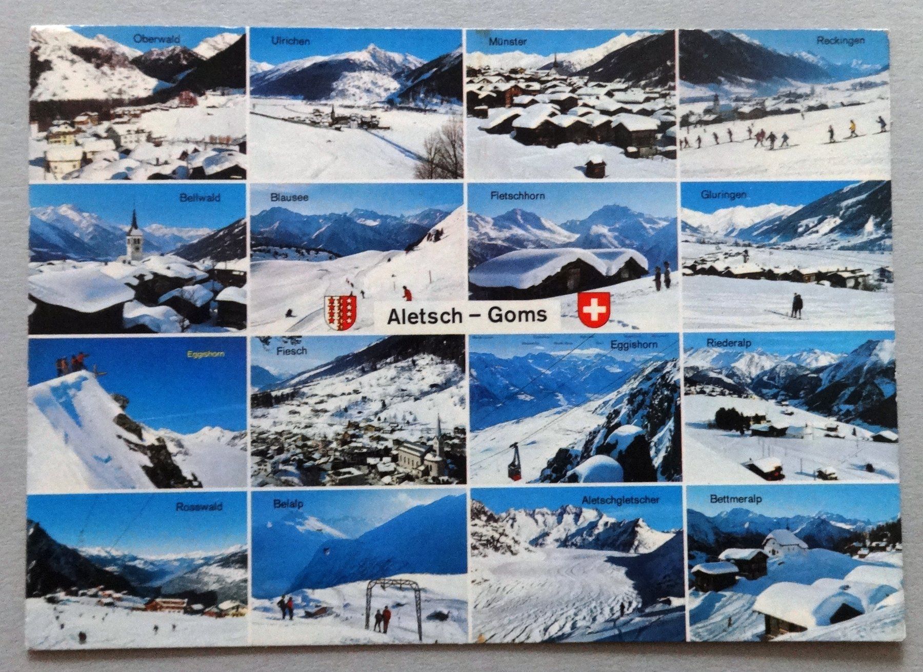 Cartoline postali: Aleschgebiet und Goms – Usato da Fétigny venduto da Billy2miny