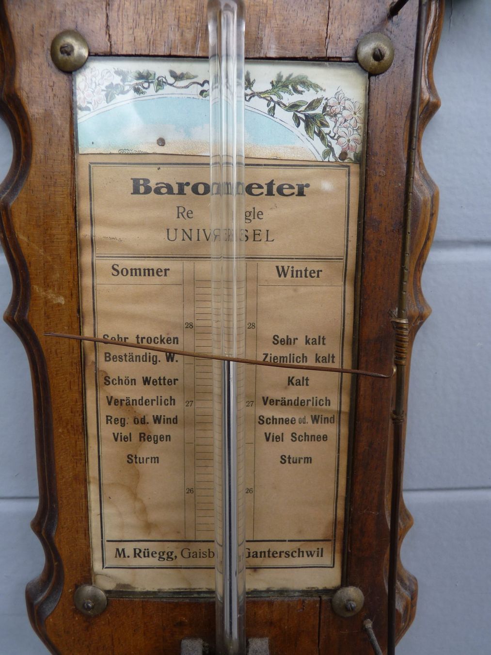 Altri elettrodomestici e apparecchi d’epoca: Antiker Langer Barometer 18x101cm – Usato da Küsnacht ZH venduto da zoliboli01 4