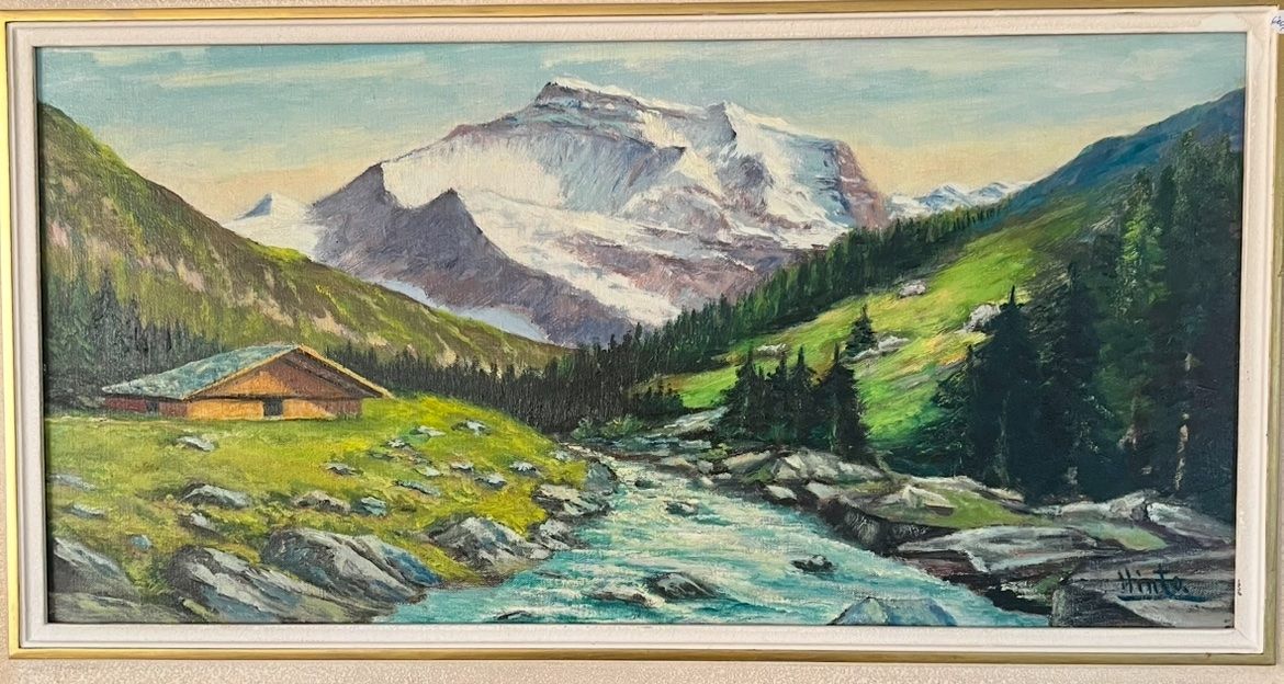 Gemälde: Ölbild Jungfrau mit Lütschine 83x48 cm – Gebraucht aus Rutschwil von joz_w5mj 1