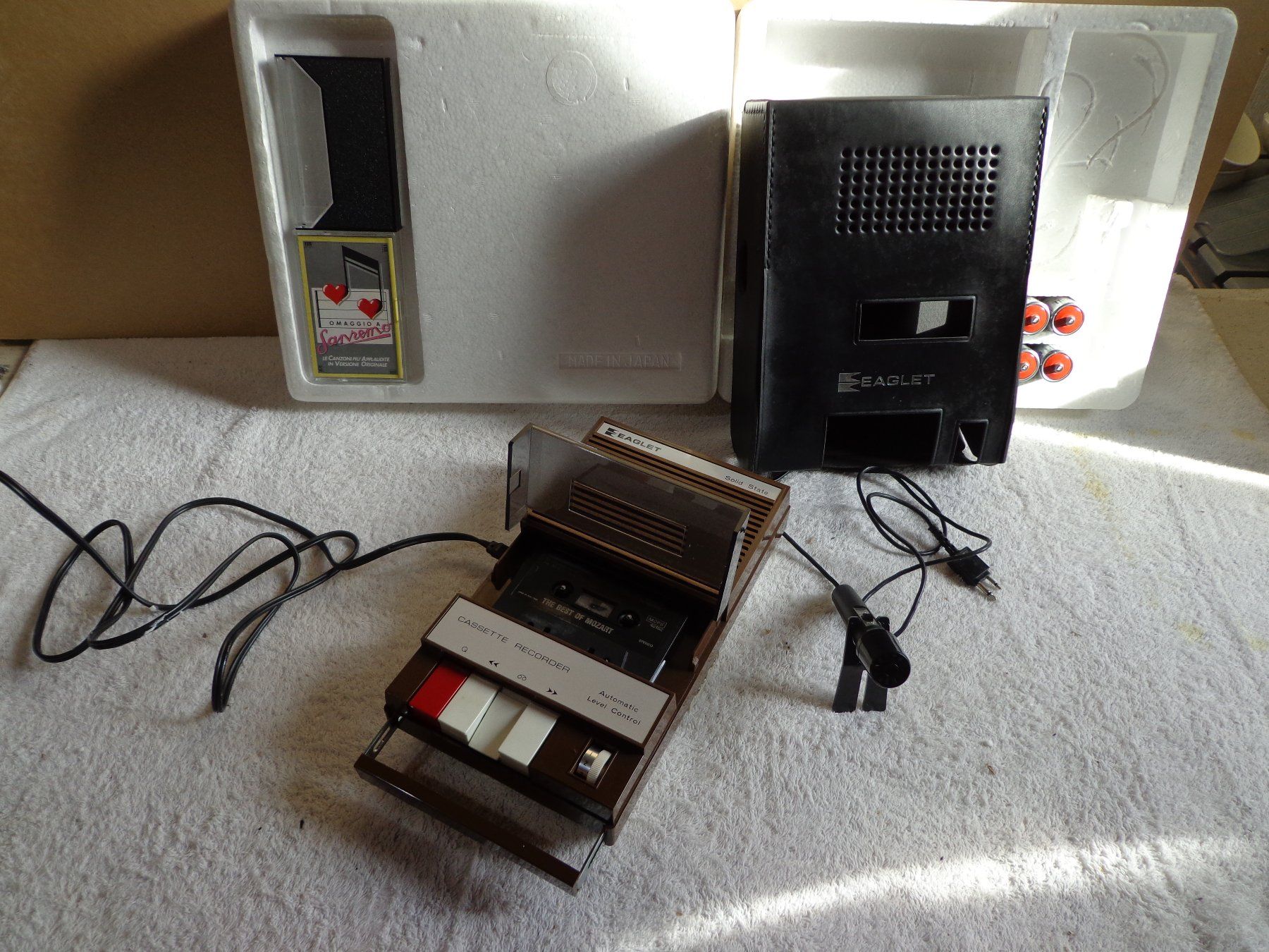 Aufnahmegeräte: Eaglet Cassette Recorder Solid State mit Zubehöre – Neu (gemäss Beschreibung) aus Ligornetto von Faffarel 1