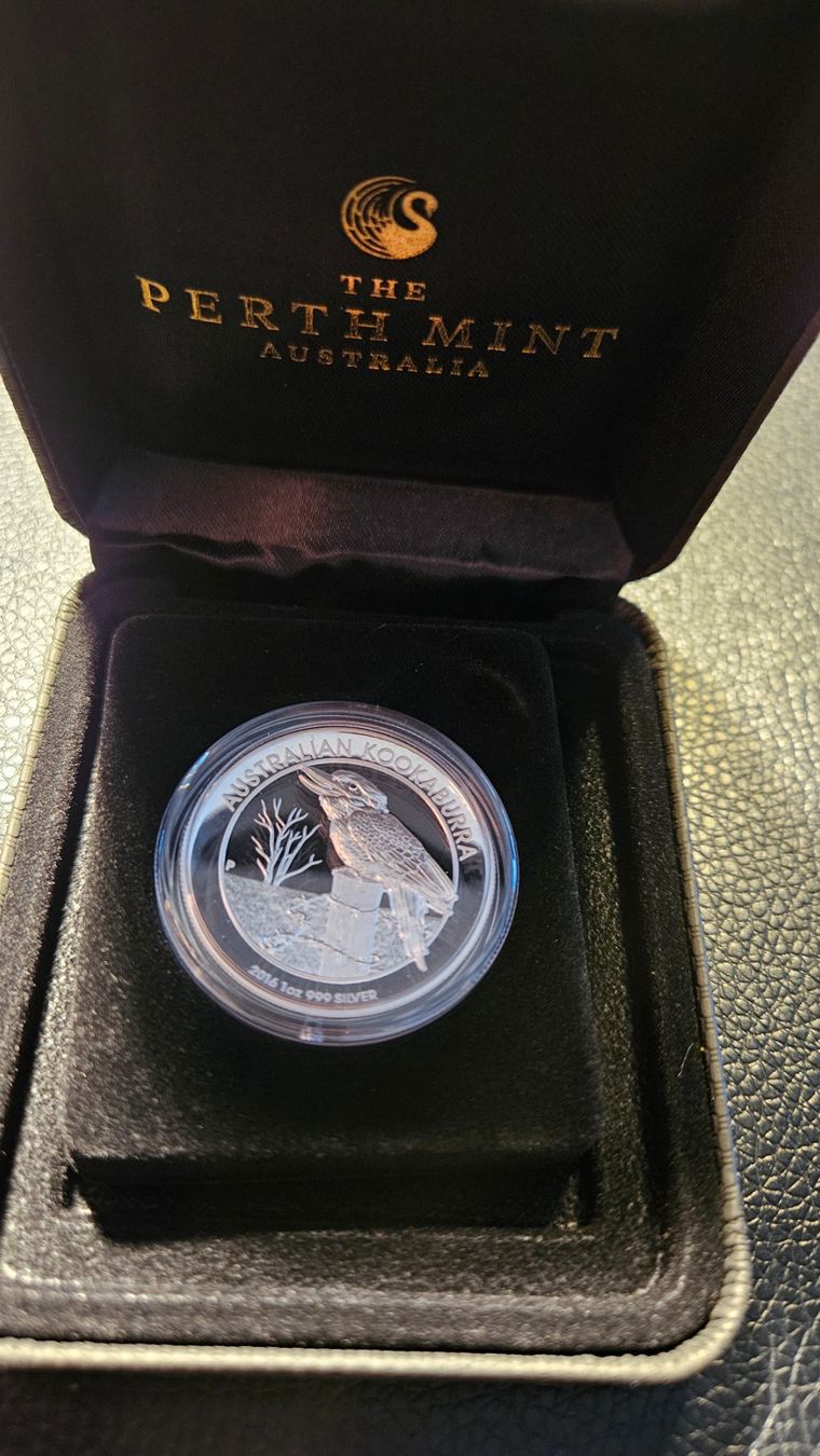 Tutti le monete: 1oz High Relief Silver Proof Kookaburra 2016 – Usato da Frick venduto da A-W 1